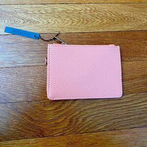 Sienna Mae Blakely coral ID and multi card holder wristlet - NWT